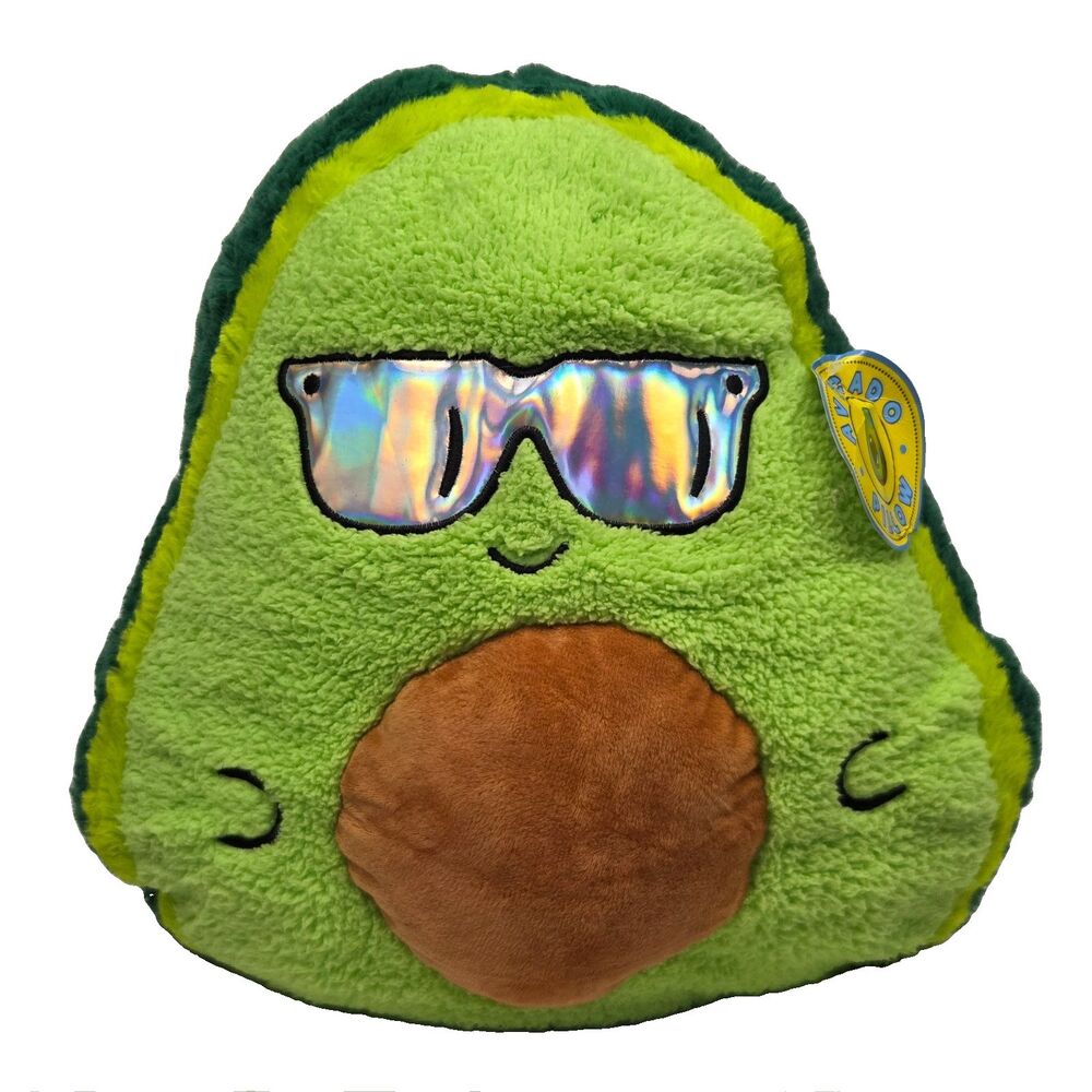 green avocado plush toy made by BMI Merchandise 14"